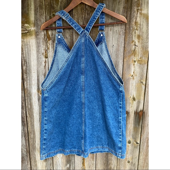 TOPSHOP moto jean denim zip up overall dress - Picture 6 of 6